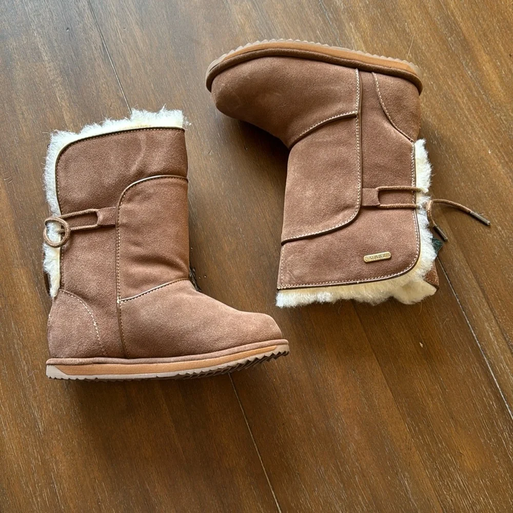 New Size 12 EMU Australia Airlie Suede merino wool lining waterproof boots